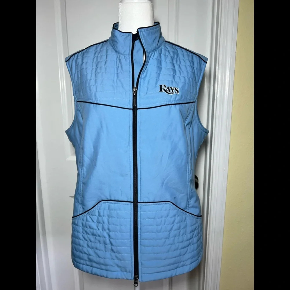 Tampa Bay Rays vest - Cutter and Buck golf brand.